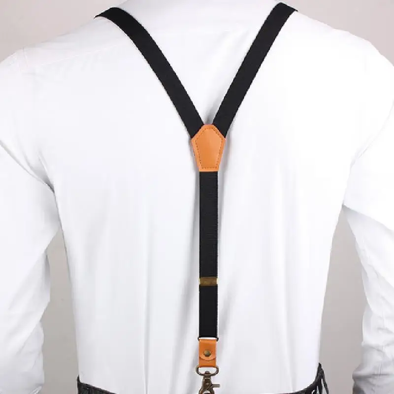Work Suspenders Vintage Men's 3 Hooks Suspenders For Pants Casual Mens Trouser Fashion Adjustable Women's Braces