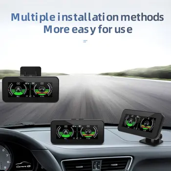 M50 경사 계량기 HUD 오프로드 GPS 스마트 경사계, 자동차 디지털 디스플레이 틸트 롤 피치 각도 경사계, 자동 지능형 볼트