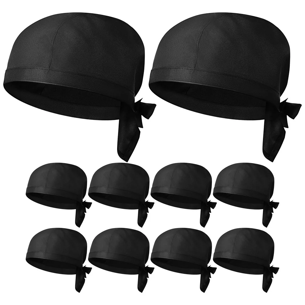 10 Pcs Chef Hat Caps Cooking Kitchen Has Hats for Men Printing Uniform Restaurant