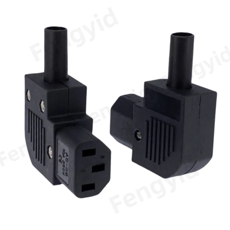 1PCS 전원 플러그 IEC320 C13 왼쪽 각도 Rewirable 수평 커넥터 1..