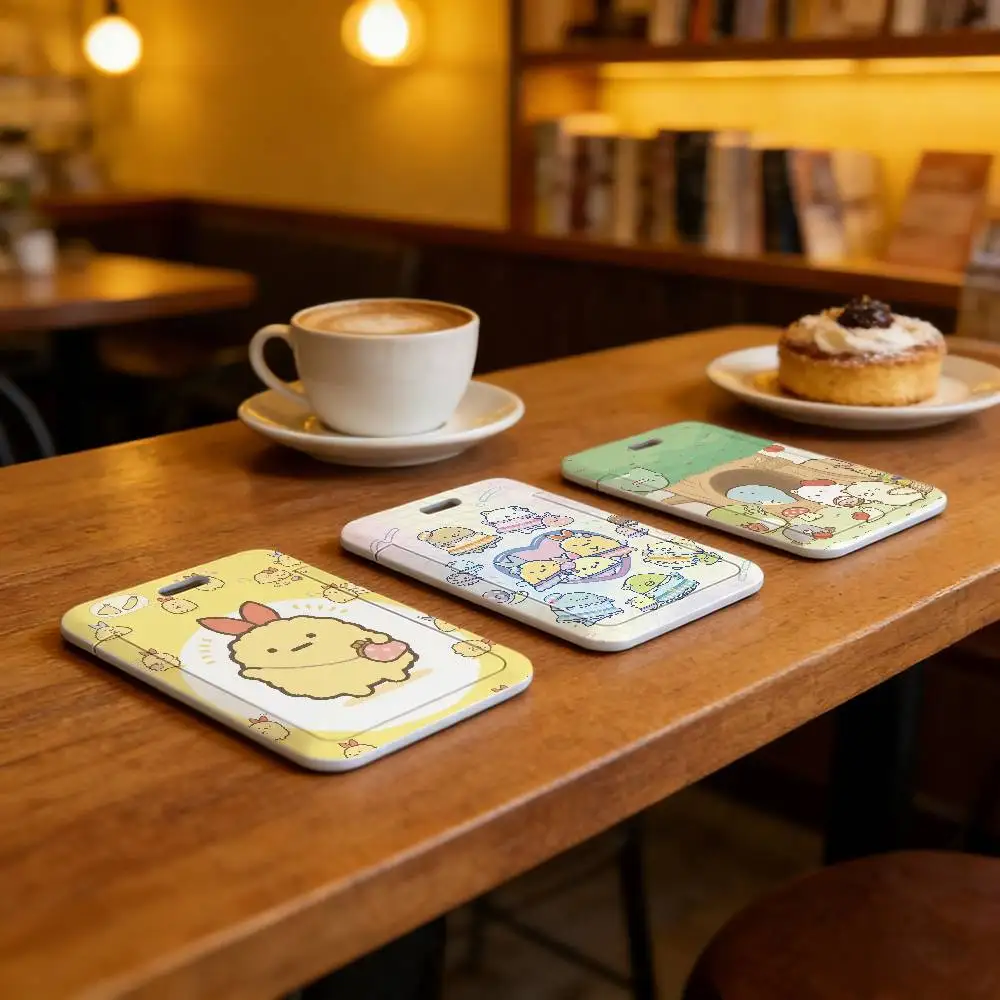 귀여운 S-Sumikko G-Gurashi 카드 커버 홀더 학생증, 직장 배지, 교통 카드, 회원 카드용 목걸이 끈 케이스