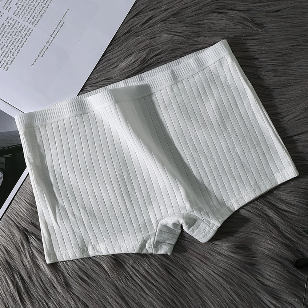 

2pcs Women's Four Corners Shorts Cotton Boxer Briefs Middle Waist Anti-Exposure Safety Pants Female Boxer Pants