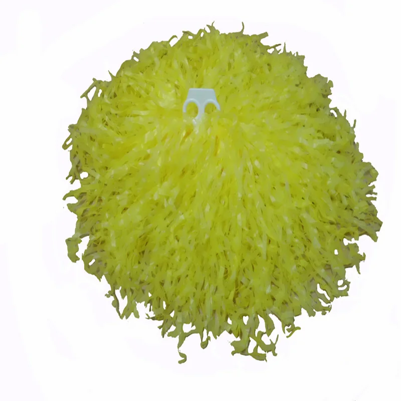 Plastic PE Cheerleading Pompoms, Cheerleader Pom Poms, Color and Handle Can Choose, Nonfading, High Quality, 40g, 10Pcs
