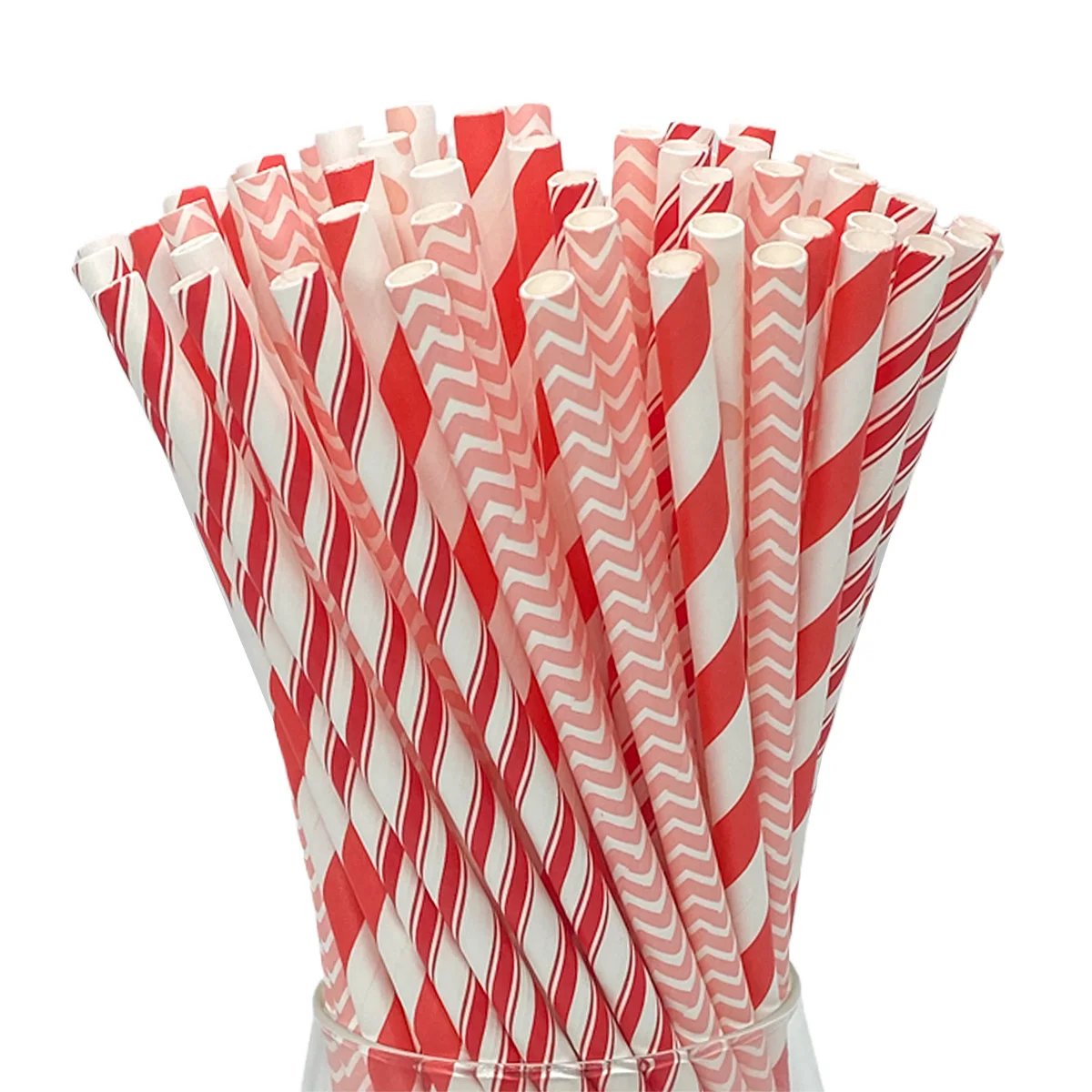 6*197MM Color Series Bulk Paper Straws For Drinkware, Wedding Party, Restaurant Juice, Dessert and DIY Decoration--200 Pcs/Pack