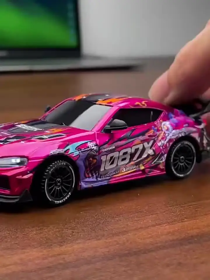 1:43 Supra 1087X RC Drift Car Diecast Metal Body Static Model