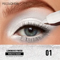 1PC Waterproof Eyeshadow Sticks Long Lasting High Pigmented Shimmer Glitter And Matte Neutral Brown Eyeshadow Pencil Crayon 3