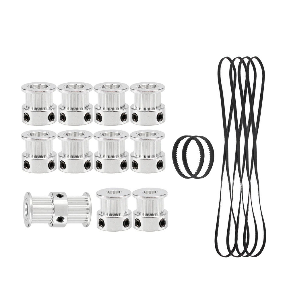 

3D Printer UM2 Ultimaker2 2GT 6mm Belt Pulley 20 Teeth Bore 5mm 8mm Belt Closed Loop Rubber GT2 Timing Belt 200 MM 610MM