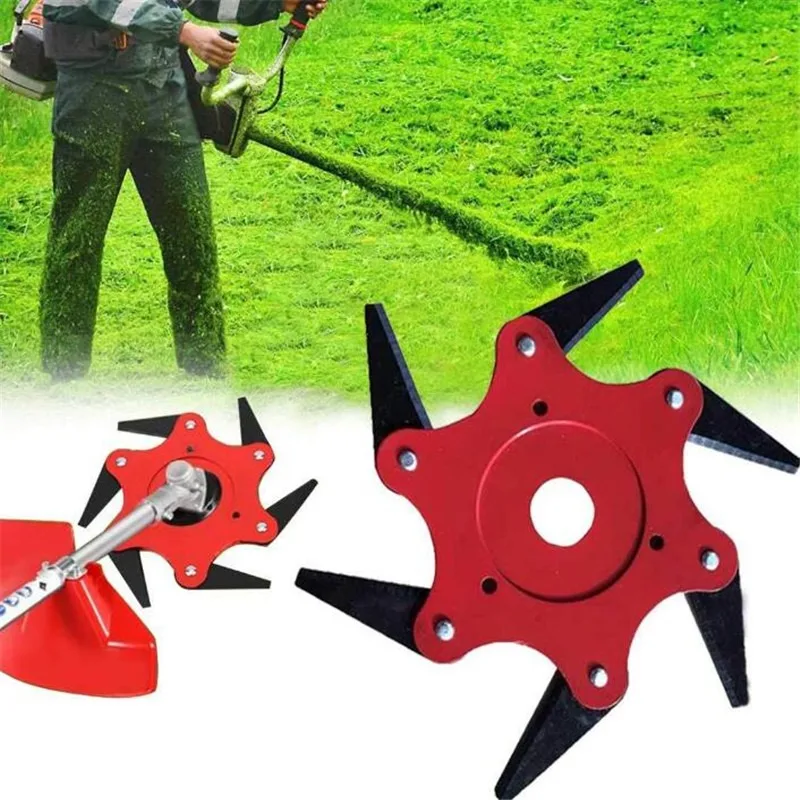 LawnMowerHeadSixleafWhirlwindBladeGrassKnifeAgricultural