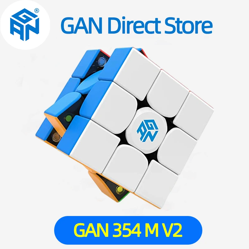 GAN-354-m-v2-Magnetic-Speed-cube-Stickerless-magnetic-GAN-354-M-3x3 ...