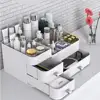 1pc Large Capacity Makeup Organizer for Vanity Desk Organizer with Drawers for Cosmetics, Lipsticks, Jewelry，Care Skincare 4