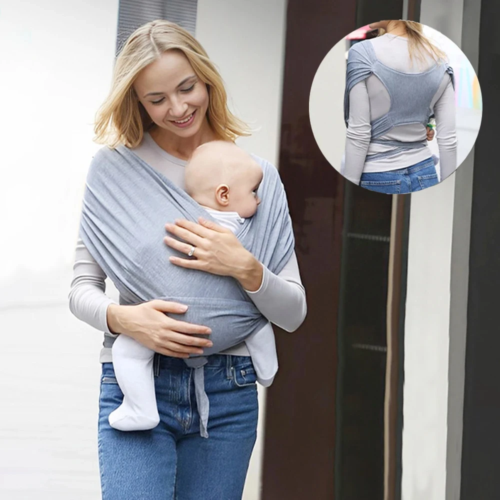 Baby Wrap Carrier Infant Carrier Breathable Baby Sling Lightweight Hand Free Sling Wrap Newborn infant carrier sling