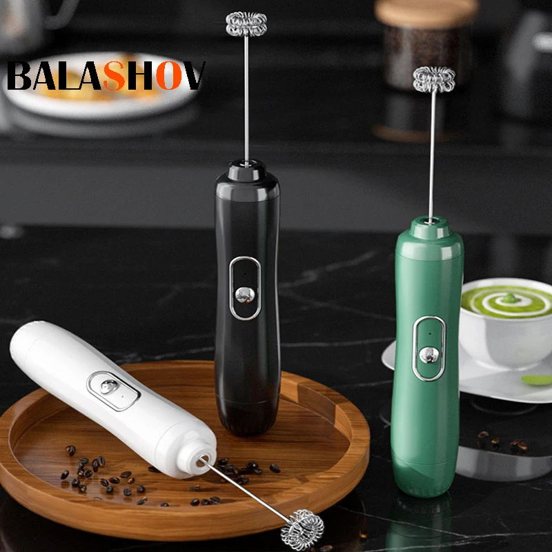 Mini Electric Milk Frother Blender Wireless Coffee Mixer Home Handheld Egg Foamer Milk Beater Mixer Kitchen Whisk Tools