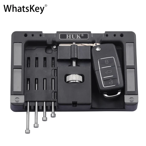 HUK Key Fixing Tool Flip Key Vice Of Flip-key Pin Remover for Locksmith Tool With 4 Pins Car Key Repair Disassemble