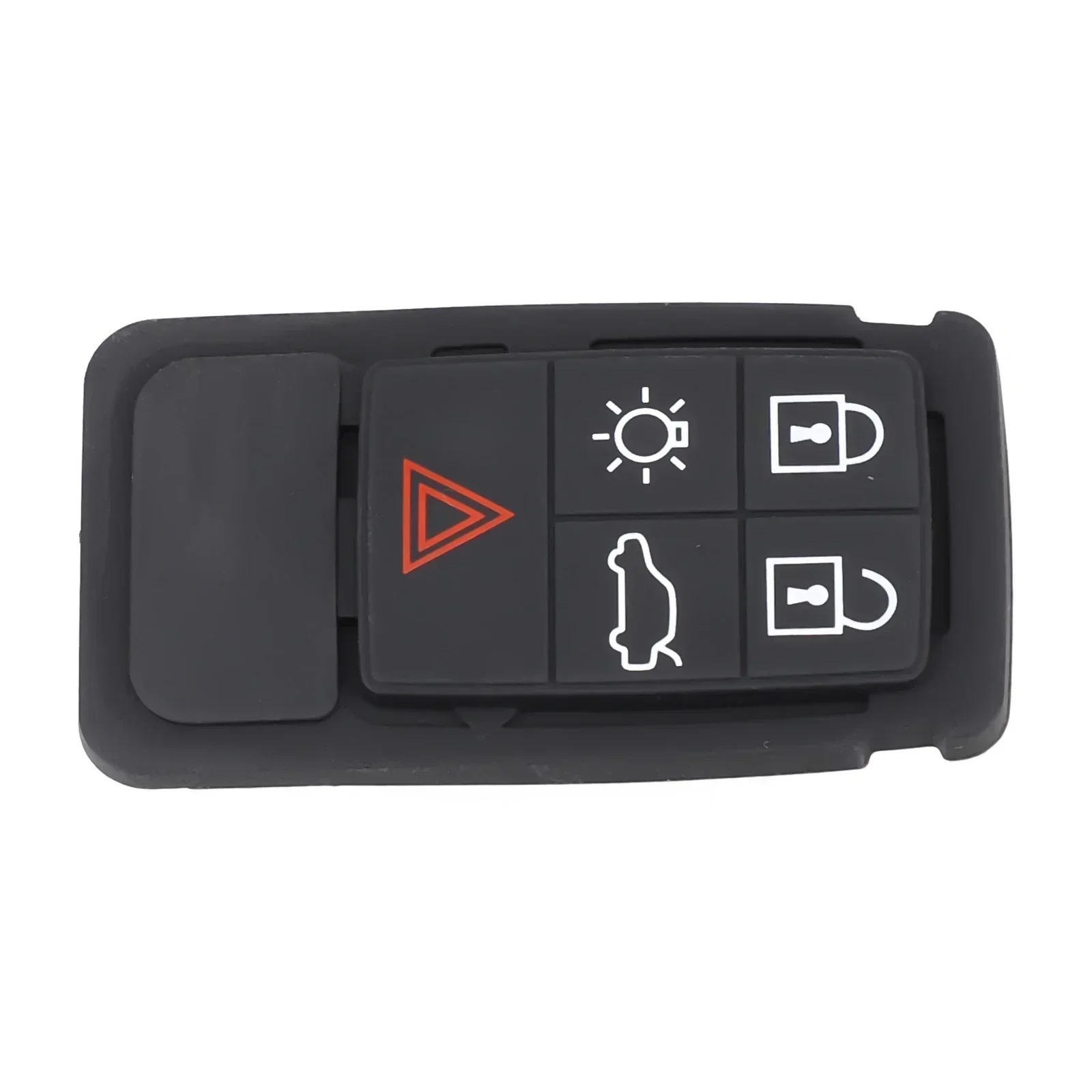 1Pc 5 Button Remote Key Fob Pads Black Rubber Car Key Housing Button Board Car Accessories For Volvo XC60 XC 70 V70 S60 S80 key case,key case cover,car key shell,car key pad