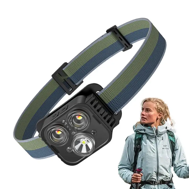 

Motion Sensor Headlamp Motion Activated Sensor Headlight Waterproof Handsfree Head Light For Fishing Cycling Repairing Hiking