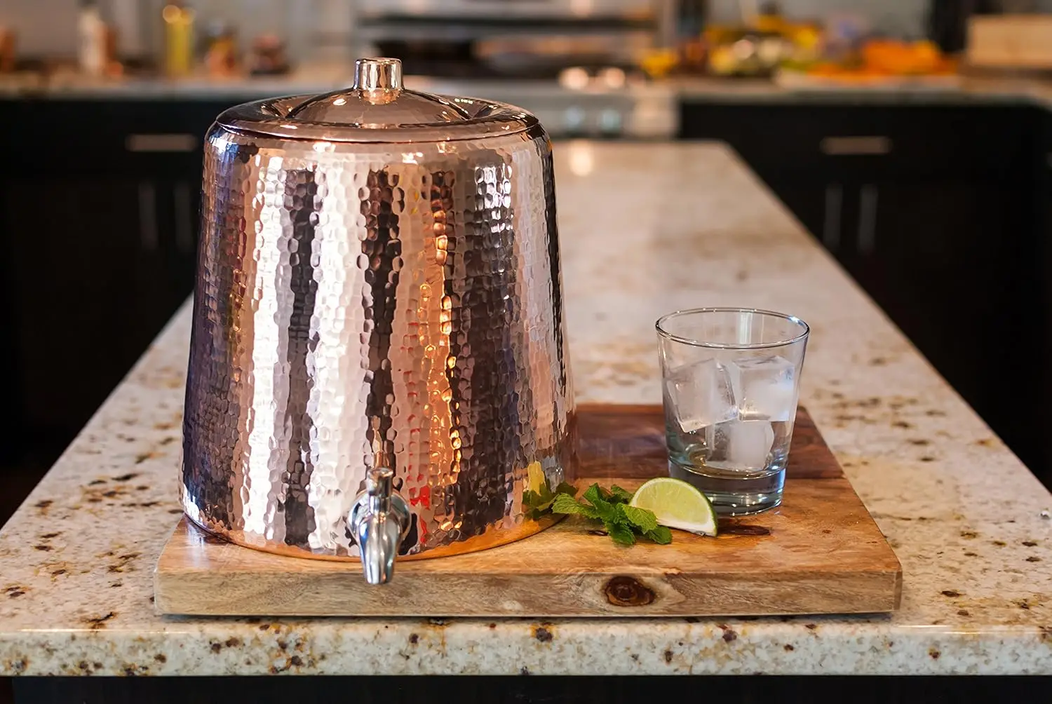 r Dispenser | 100% Pure Copper, Heavy Gauge, Hand Hammered | 2+ Gallons Capacity, Holds 2 - 5 Gallon 5