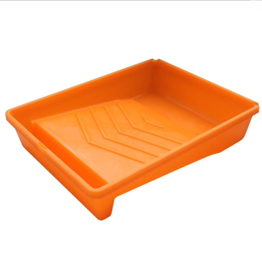 2/5pcs 10 inch Paint tray for decorative wall decorative tool with pattern plastic paint pan roller brushing tool 37.8*30*7.3cm