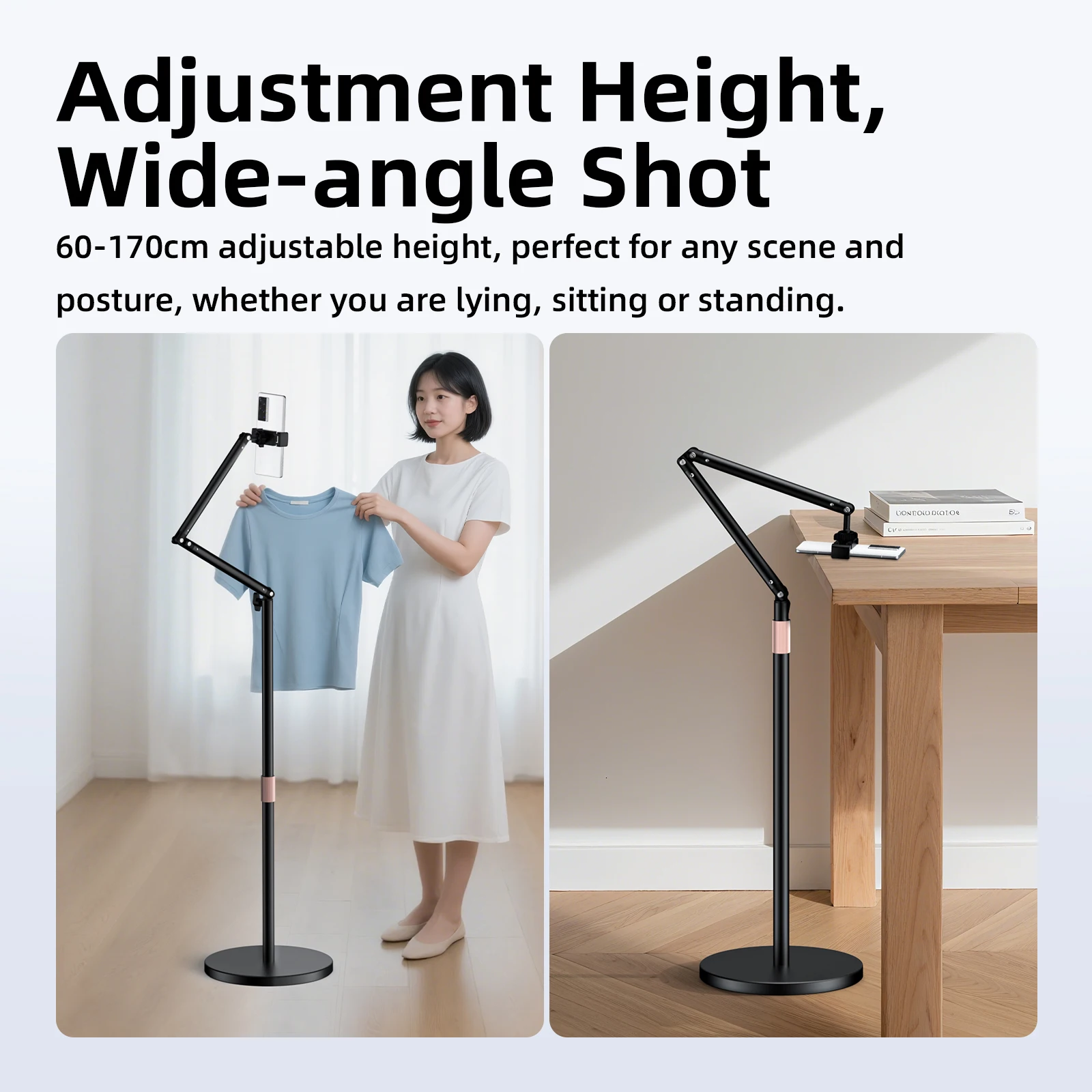 Goojodoq Adjustable Floor Stand for Phone & Tablet