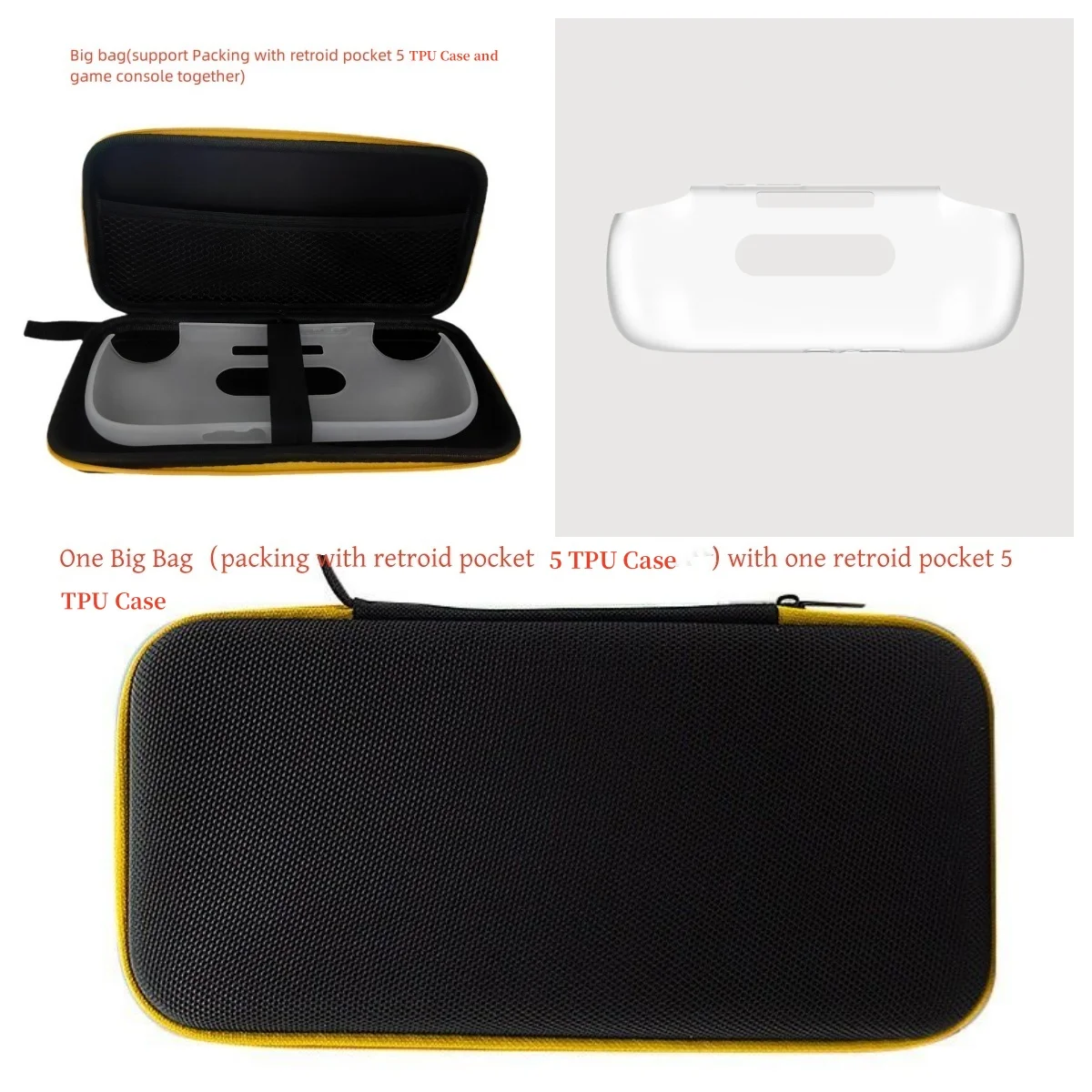 High Quality Retroid Pocket 5 TPU Case RP5 Grip Retro