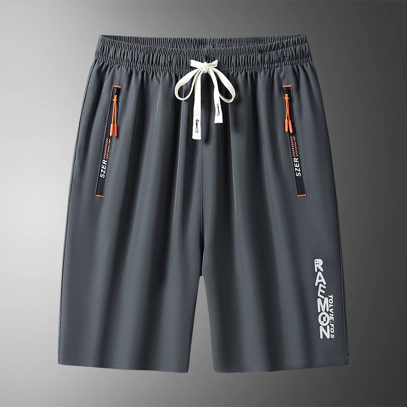 【 M-8XL 】 Large men's shorts, quick drying breathable five quarter pants, mid length pants, straight leg casual running sports p 3