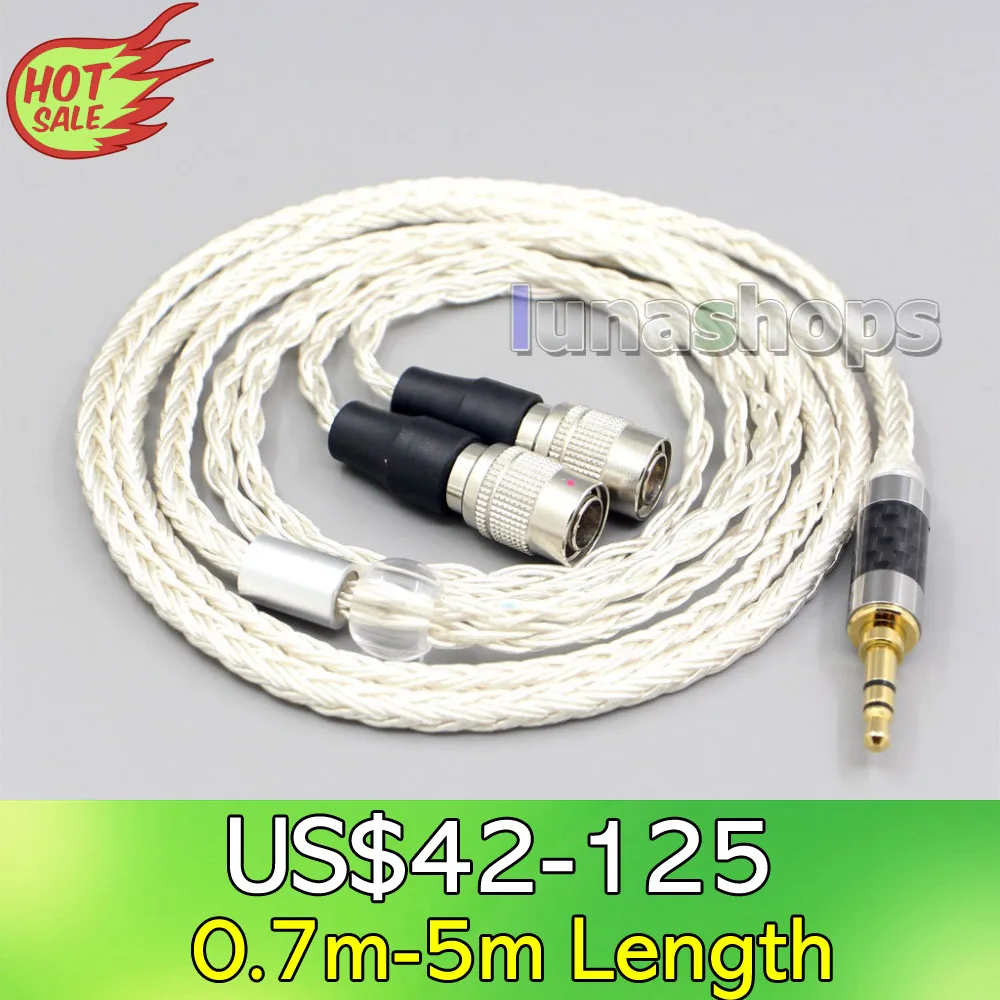 

LN007225 16 Core OCC Silver Plated Earphone Cable For Mr Speakers Alpha Dog Ether C Flow Mad Dog AEON Headphone