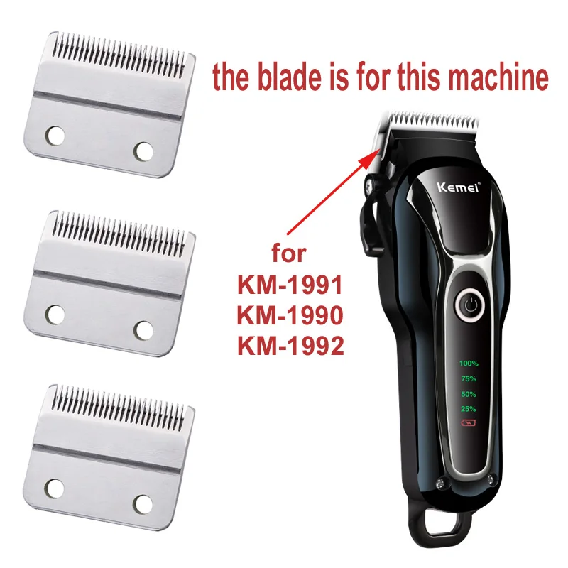 Kemei KM-1991 Dog Hair Trimmer Blade 4.5cm Spare Parts For Dog Hair Clipper Original Cutter Blade