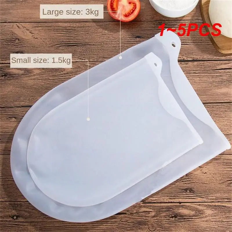1~5PCS Silicone Kneading Dough Bag Blend Flour Mixing Mixer Bag For Bread Pastry Pizza Mixer Nonstick Baking Kitchen,dough kneading bag