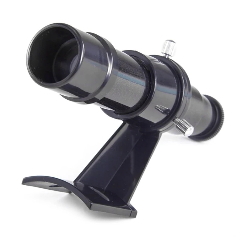 5x24 Astronomicals Telescope, Portable 5x24 Finder Scope Wide Angles Telescope Finderscopes with Bracket, 24mm Eyepiece 87HA