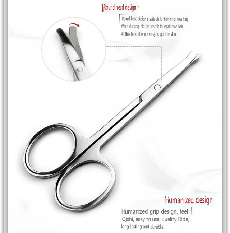 Stainless Steel Small Nail Tools Eyebrow Nose Hair Scissors Cut Manicure Facial Trimming Tweezer Makeup Beauty Tool 2