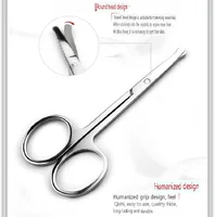 Stainless Steel Small Nail Tools Eyebrow Nose Hair Scissors Cut Manicure Facial Trimming Tweezer Makeup Beauty Tool 2