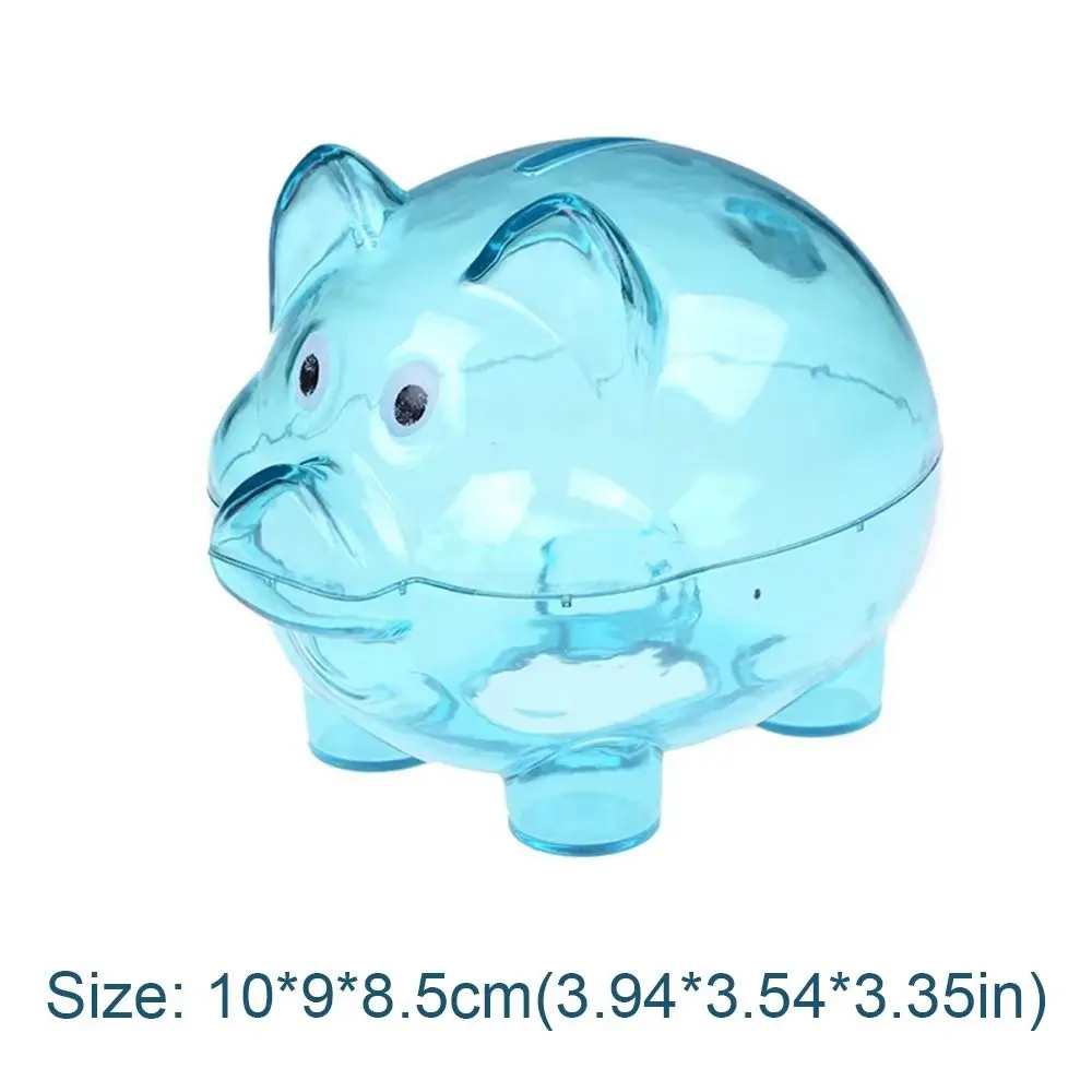 Mealheiro transparente em forma de porquinho para poupar moedas_voghion.com