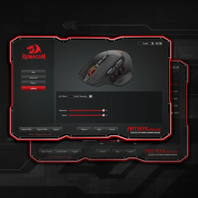 Souris MMO Redragon M811 PRO – Sans Fil, 15 Boutons Programmables, RGB, Gamer 3