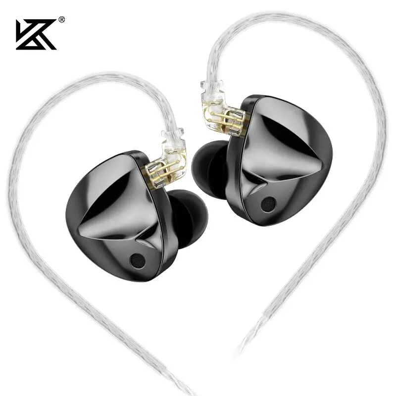 KZ D-Fi 이어폰 하이파이 베이스 이어버드 모니터, 4 레벨 튜닝 스위치 헤드폰, 스포츠 스테레오 사운드, 소음 감소 헤드..