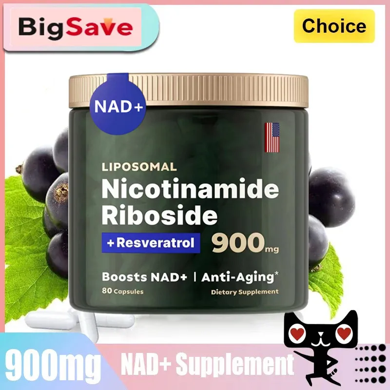 NAD+ Supplement Capsules Original NAD+ Supplement Capsules Liposomal Nicotinamide Riboside Capsules Resveratrol Quercetin NMN For Anti-Aging