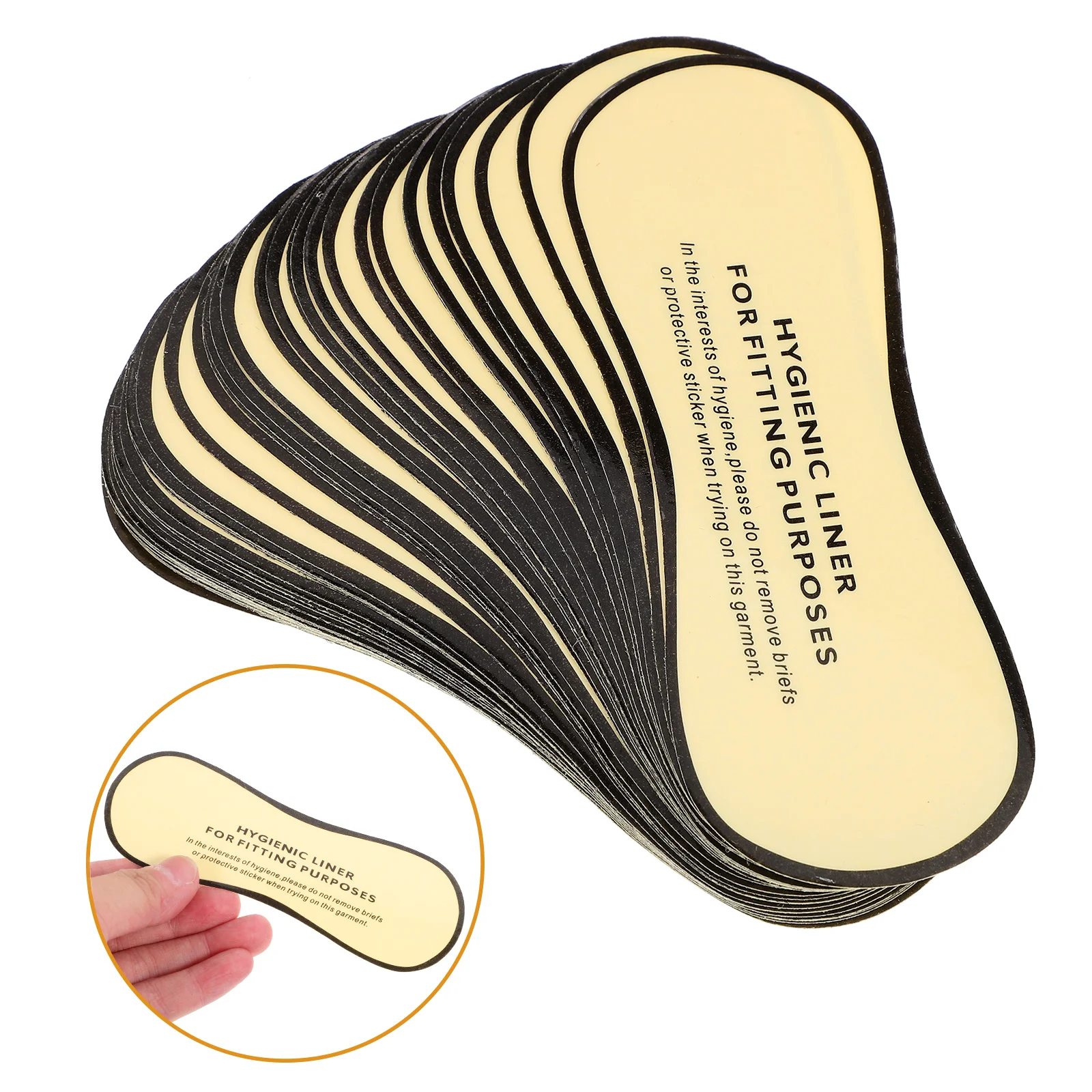 Protective sticker for swimsuit lingerie underwear adhesive liner decal private part cover labels 50 Pcs