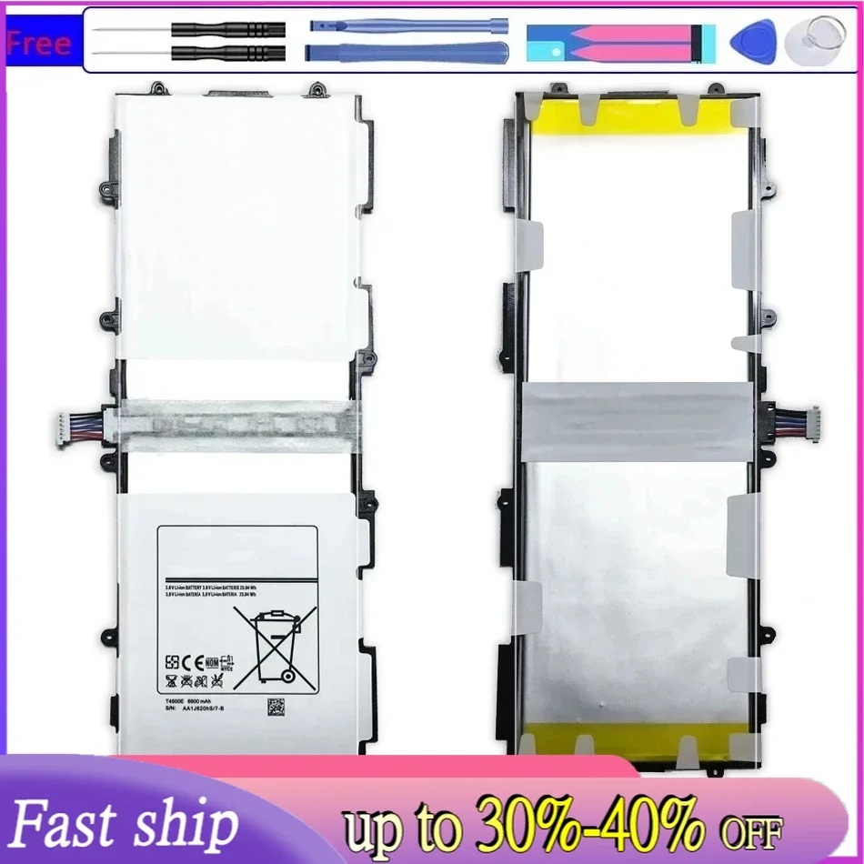 Rechargeable Battery Tablet Li-Polymer Battery For Samsung Galaxy Tab 3 10.1 GT P5200 P5210 P5220 P5213 Replacement Battery T4500E T4500C 6800mAh