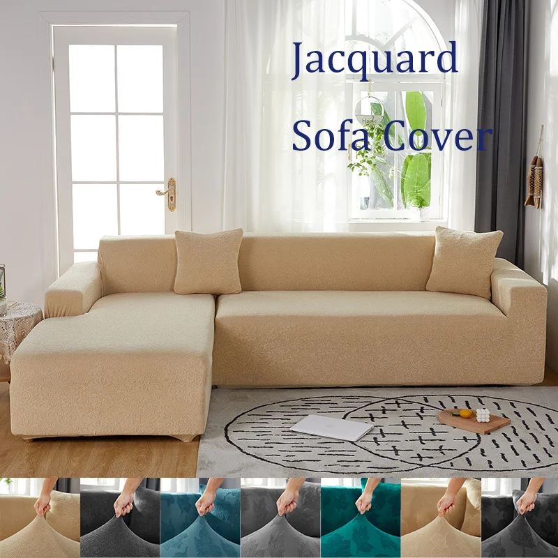 

Жаккардовый эластичный чехол для дивана для гостиной 1/2/3/4 местный толстый флисовый L-образный чехол для углового дивана защита кресла