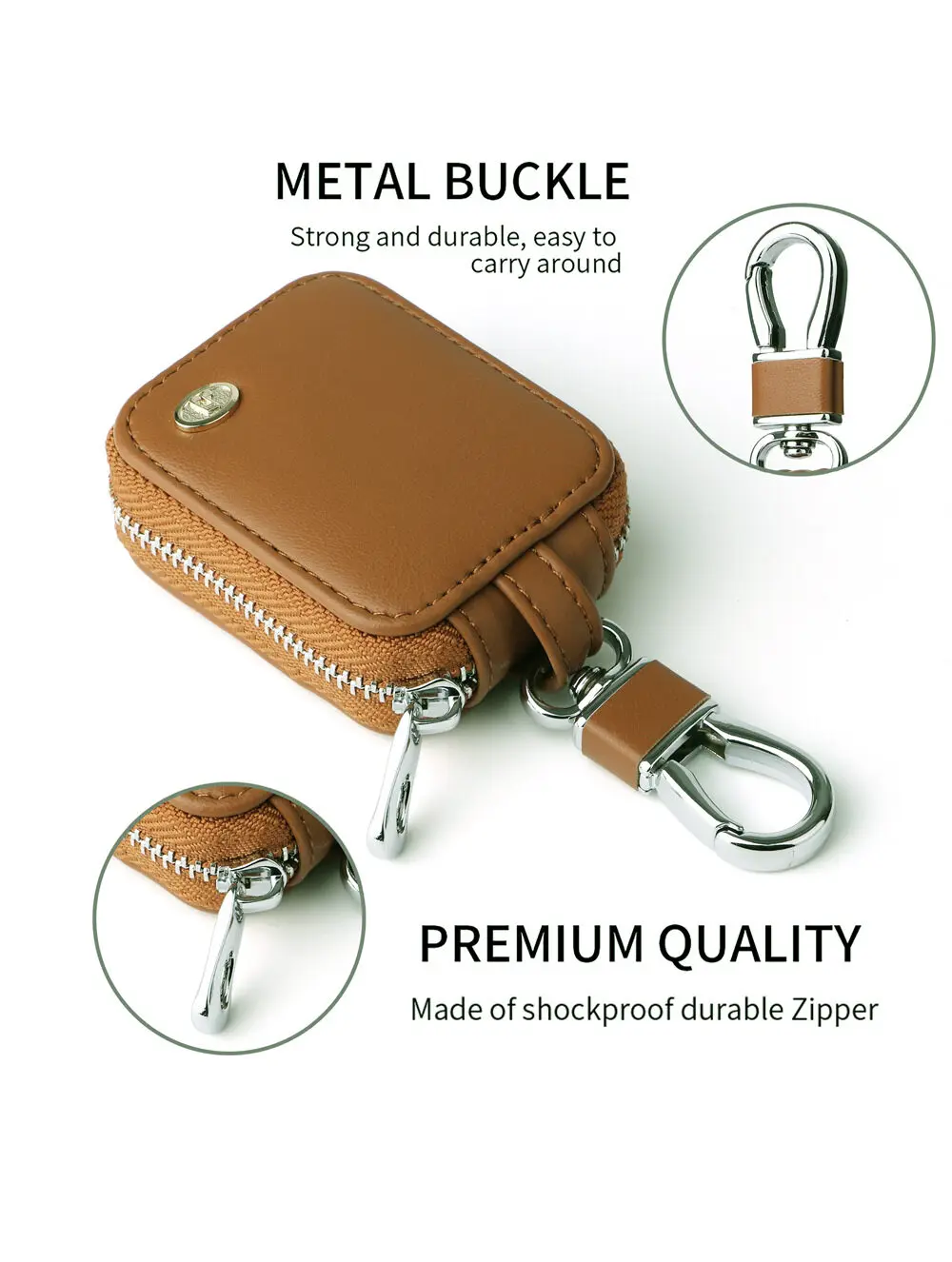NEW Japanese Style Mini Coins Zipper Pouch with Keychain