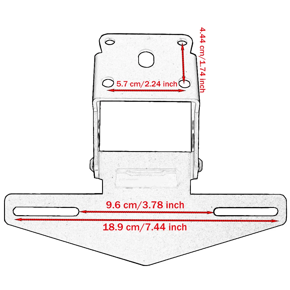 Rear License Plate For DUEK 125 250 390 Duke390-Motorcycle LED Light Tail Tidy Holder Fender Eliminator Tail Bracket License Plate Holder Motorcycle License Plate Holder Motorcycle License Plate