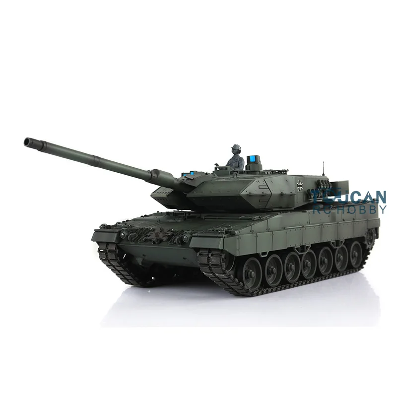Henglong 1/16 Customized Leopard2A6 Remote Control Tank 3889 With Metal Tracks BB pellets Cannon Retractable 7.0 Version As Gift 4