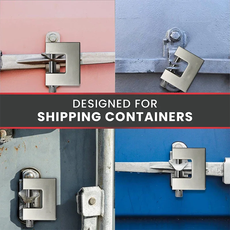 Enhanced Heavy-Duty Rust-Proof D-Shaped Padlock with 3 Keys