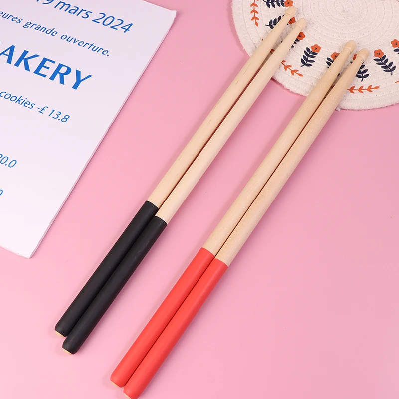 2Pcs Professional Wood Drum Sticks Percussion Instruments Parts Accessories 5A 7A Maple Wood Non Slip Drumsticks For Lightweight