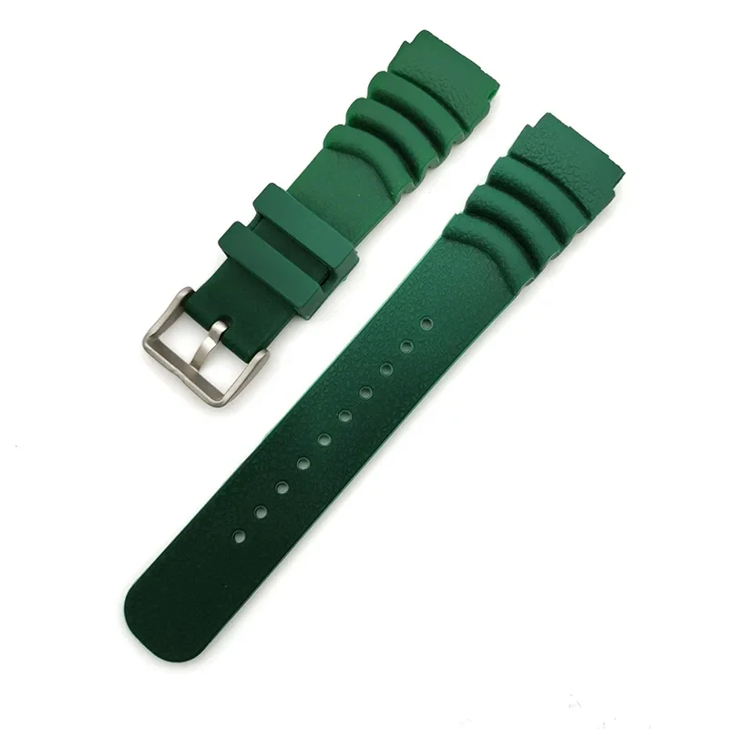 Tauchharz-Uhrenarmband für Seiko, Silikon, wasserdicht, weiches Gummi-Armband, 18/20/22 mm, Herren-Sportarmband, Zubehör – Detail 2