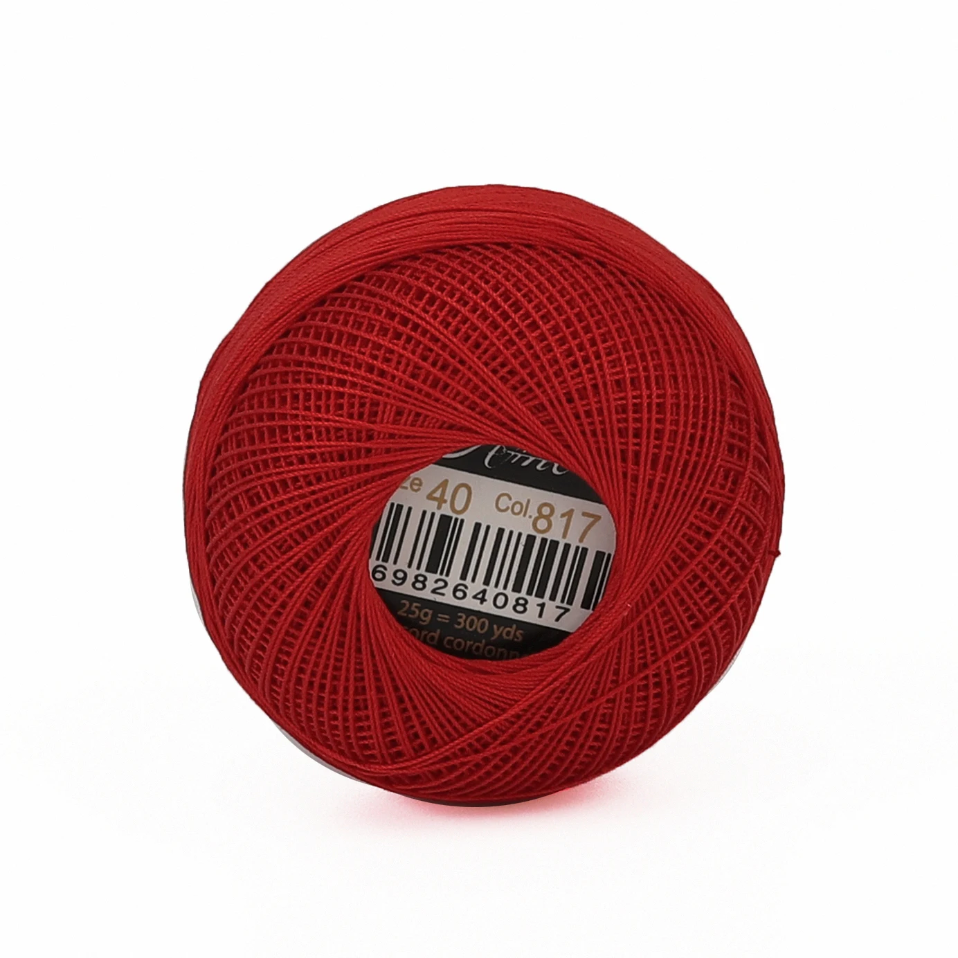 Crochet Thread Size 40 Double Mercerized Egyptian Cotton 25 Grams 300 Yards