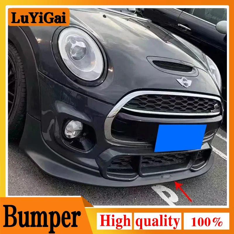 

For F56 Mini Cooper S 2PCS DAG Car Body Kit Spoiler Duck Lip Guard Cover Carbon Front Bumper Lip Splitter (JCW Front Only)