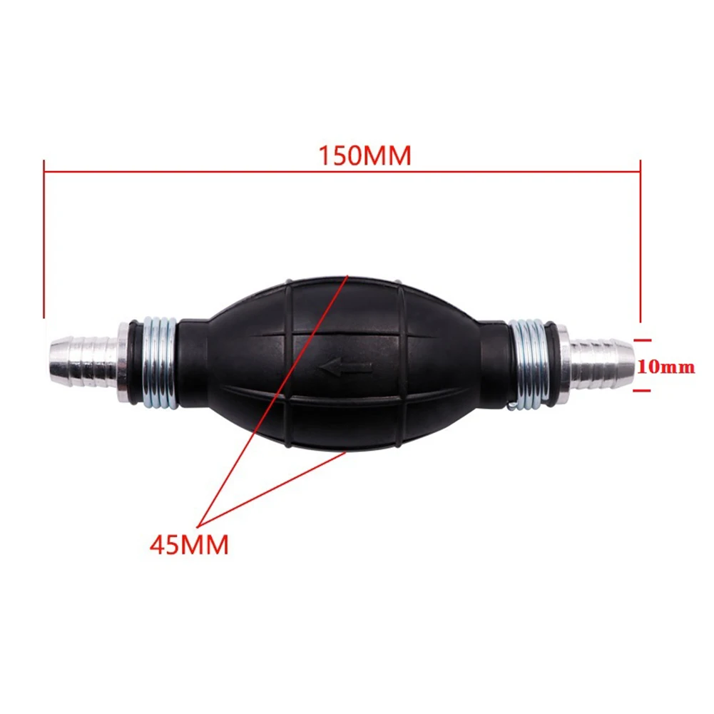 2pcs Bulb-type Rubber Fuel Transfer Vacuum Fuel Line One-way Valve Pump Line Hose Hand Primer Gasoline Pump oil transfer pump
