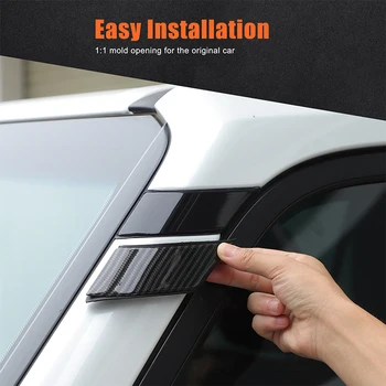 For Toyota Land Cruiser Prado 250 LC250 2024+ ABS Carbon Fiber Car A-pillar upper end decorative cover accessories (Replacement) 1