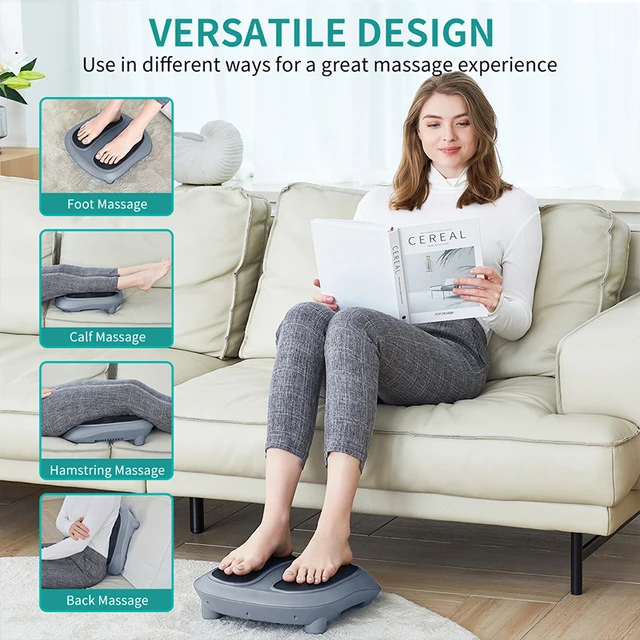 Nekteck Electric Foot Massager Heating Therapy Shiatsu Kneading Roller Muscle Relaxation Multifunction Foot Massage Machine 5
