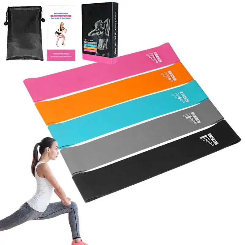 

Resistance Bands Set Resistance Band Fitness Band Latex Tension Bands Resistant Bands Set 5 Pcs With Different Strengths