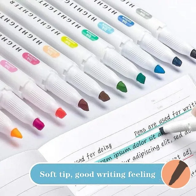 【シーズン終了特価】【新品未使用】【正絹暈し染芥子親王】【立ち雛】 10/15 Colors Pastel Highlighters Set Assorted Colors Dual